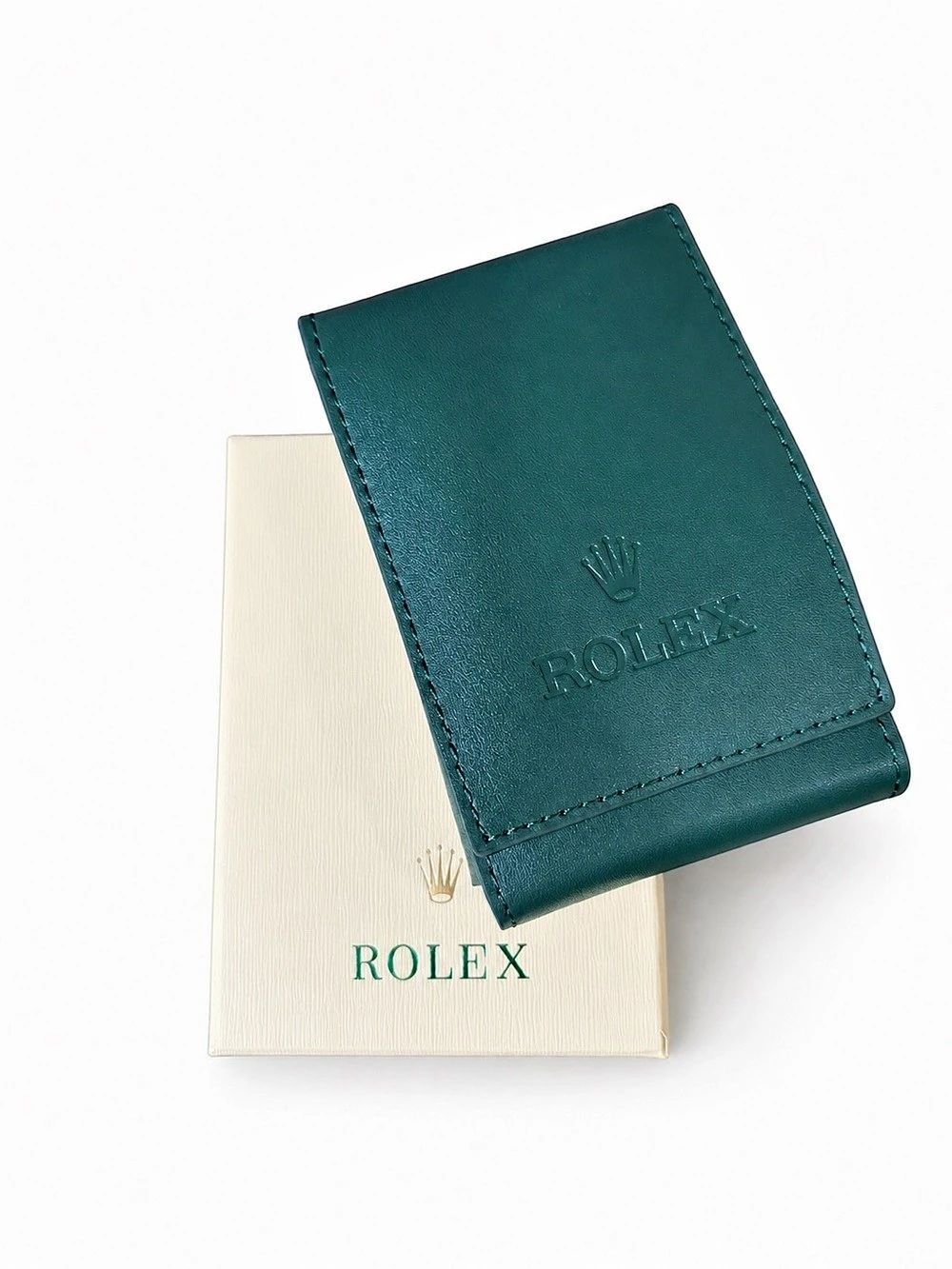 Rolex Single Watch Travel Pouch Green